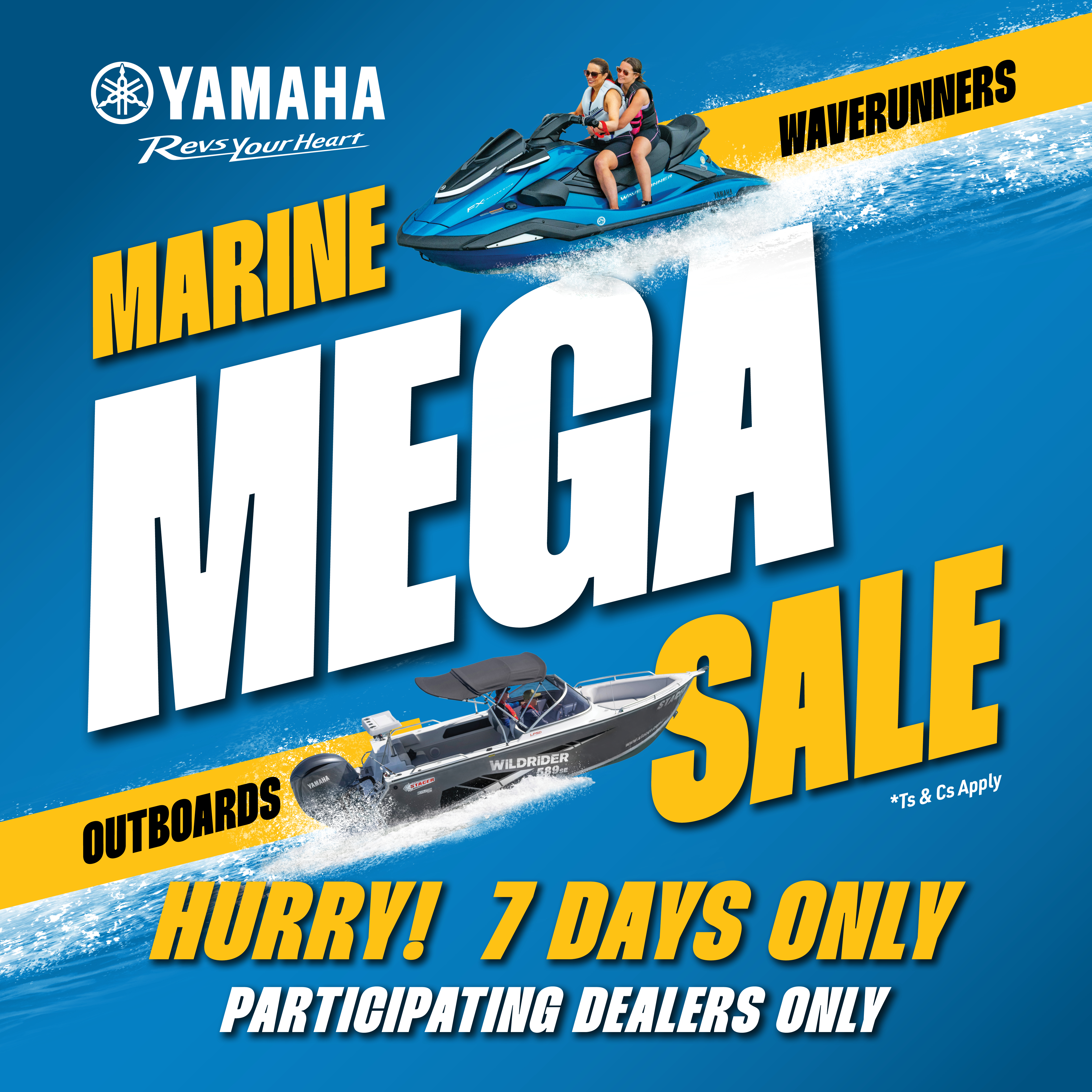 yamaha marine mega sale promo banner