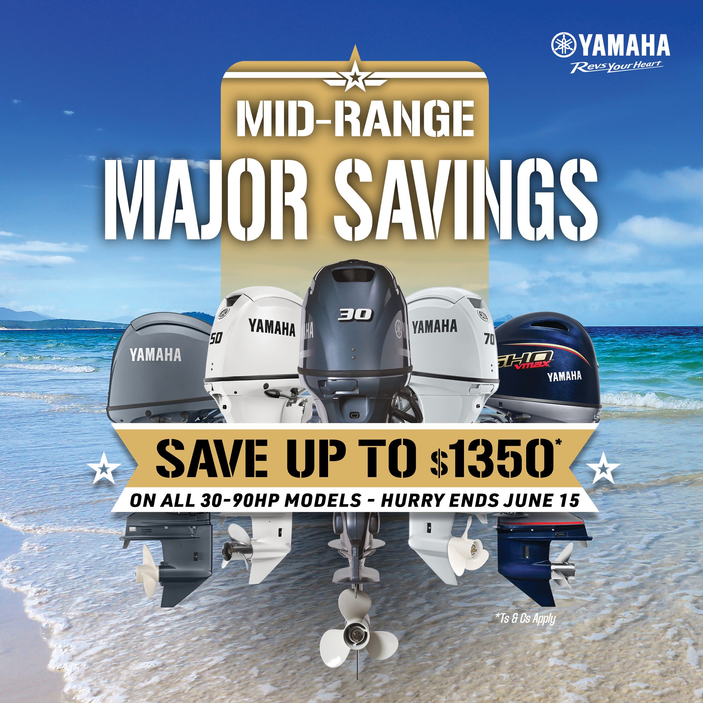 yamaha marine mid range major savings promo banner